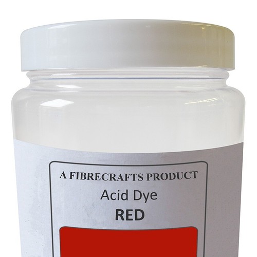 50g fibrecrafts acid dye red - 50g,