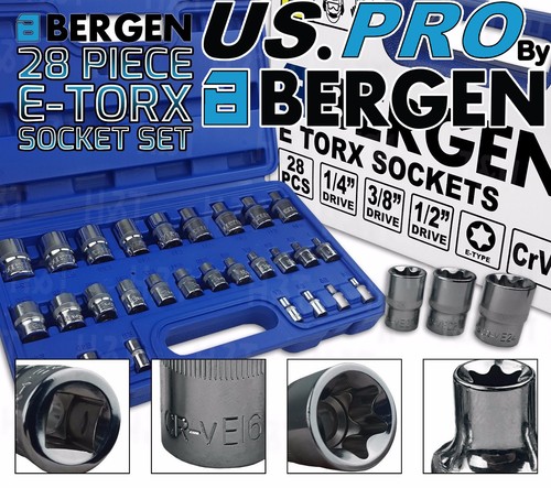 Bergen torx sockets 4 - bergen, 1/4"