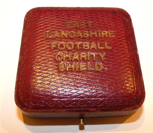 Antique leather medal box - box, case