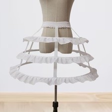 Hoop Skirt Petticoat Liner Women Hoops Pannier Petticoat for Prom Dress Gown