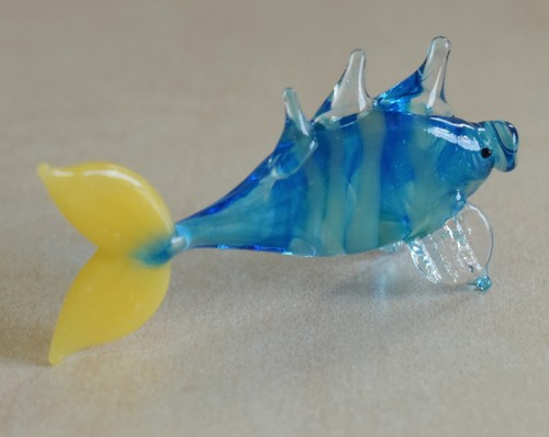 Fish lamp glass - glass, miniature
