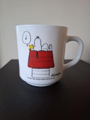 Snoopy pyrex mug vintage - snoopy,