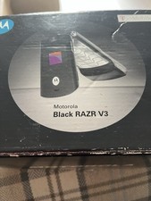 Motorola RAZR V3 Mobile Phone UNLOCKED Flip Fold Black Fully Working Original