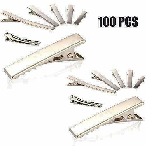 100 alligator hair - alligator, clips