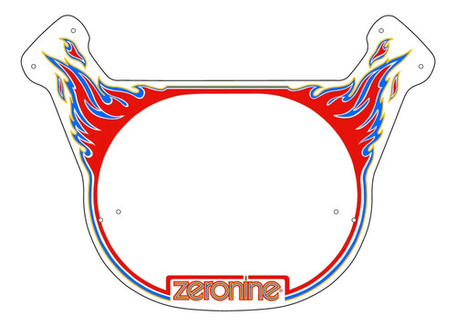 Zeronine bmx number plate - zeronine, old