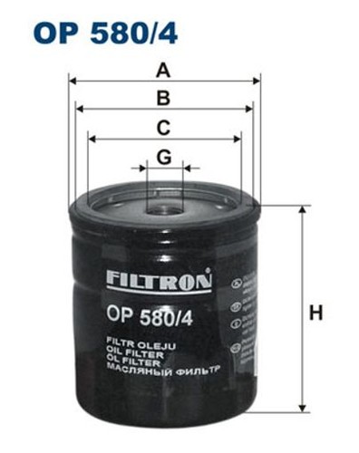 Fits filtron 580 - fits, op