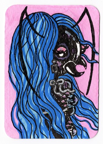 Aceo original art card - original,