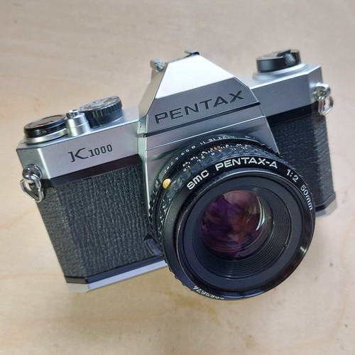 Asahi pentax k1000 slr film - asahi,