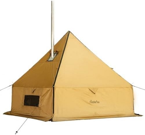 Camping hot tent with - hot,