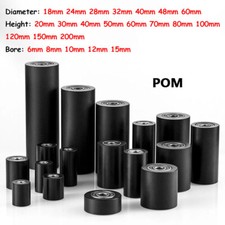 Dia 18mm - 60mm POM Double Plastic Rollers with Ball Bearing Guide Roller Roller
