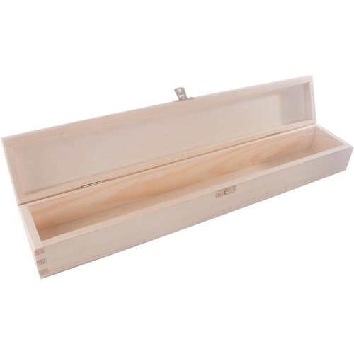 Wooden candle long - wooden, box