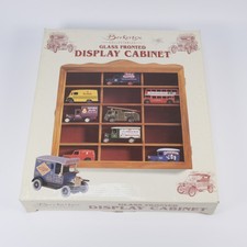 Berkertex Collectables Glass Fronted Wooden Display Cabinet With Compartments