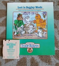 1992 Teddy Ruxpin Boggley Woods Cartridge Tape Playskool & Book Tested VIntage 
