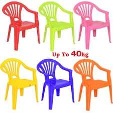 Stackable Kids Children Plastic Chair Indoor outdoor use Garden Up To 40kg