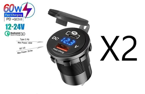 12v type usb - pd+usb, van
