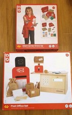 Bigjigs Wooden Toys X2 Post Office Toy Playset Pretend Play Dress Up Christmas