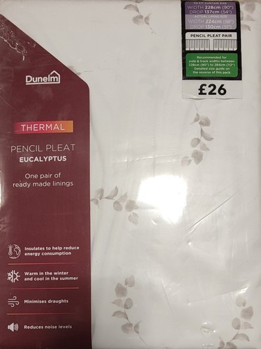 Dunelm thermal pleated curtain - dunelm,