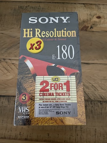Sony vhs blank video - blank,