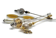 5  x HAT PINS LAPEL PINS/SHAWL