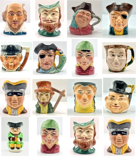 Various character toby - character, jugs