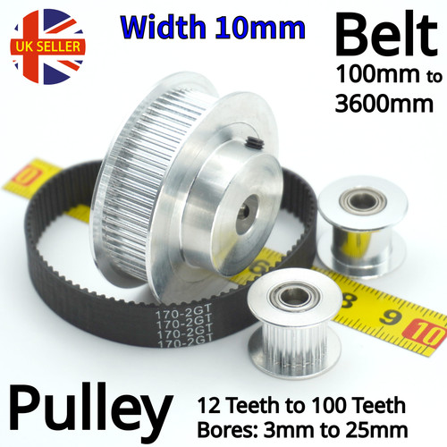 Gt2 10mm timng belt smooth - 10mm,