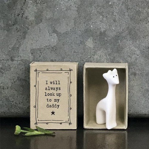 Porcelain giraffe matchbox - giraffe,