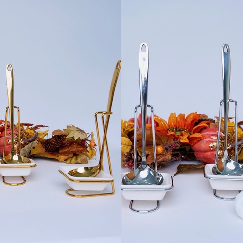 Serving set 2pcs with stand - set,
