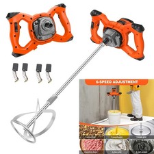Heavy Duty Electric Plaster Paddle Mixer Drill Mortar Paint Cement Stirrer Whisk