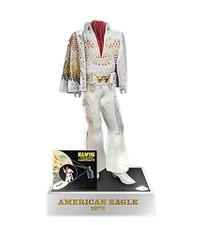 The Bradford Exchange #1 Elvis Presley Illuminated Jumpsuit Sculpture Aloha 6"