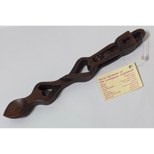 Hand carved welsh lovespoon - hand,