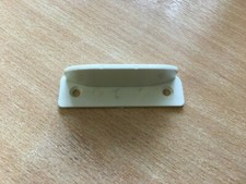 Door Lock Stiker Plate Keep Swift Sterling Caravan Gas Locker Lid white Latch