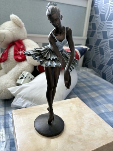 Bronze effect ballerina - bronze,