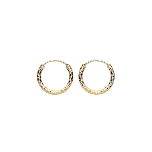 9ct gold silver 12mm - 9ct,