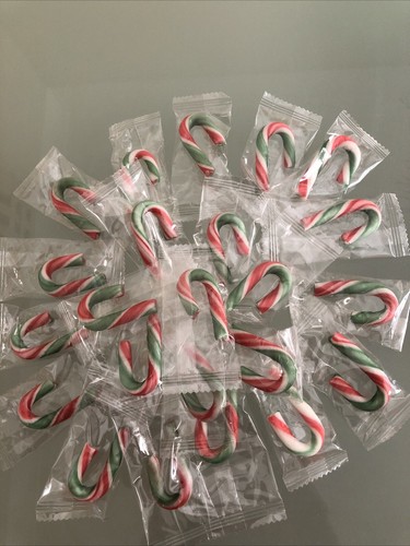 100 mini candy cane - , sweets