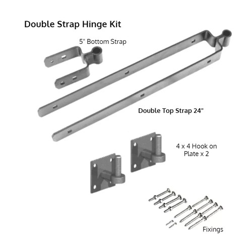 Field gate kit double - double, strap