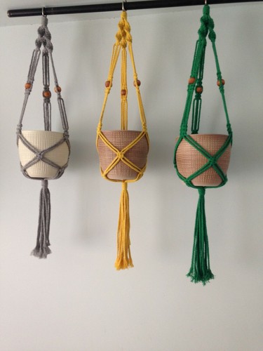 Macrame plant hanger garden - hanger,