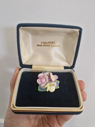 Coalport signed china flower - coalport,