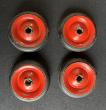 TRIANG PEDAL CAR TRACTOR PULL ALONG VINTAGE FOUR 5CM WHEELS ORIGINAL REPLACMENT