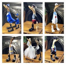 Wooden Duck Wellies Boots 25cm Bamboo Duck Wedding Chef Police Fire DCUK