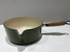 LE CREUSET PAN GREEN 7”