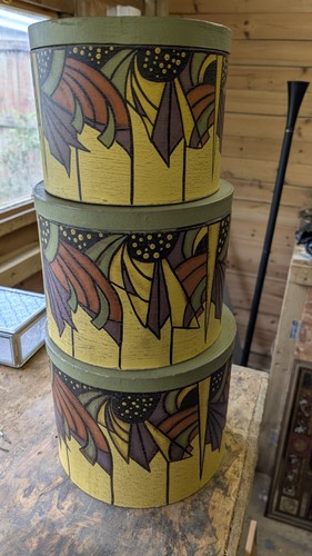 Vintage stackable cardboard - stackable,