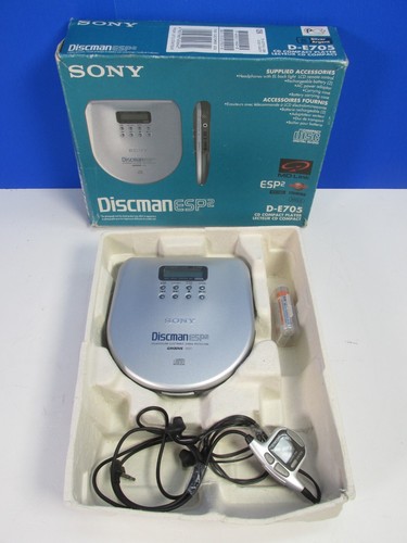 Working vintage sony discman - vintage,