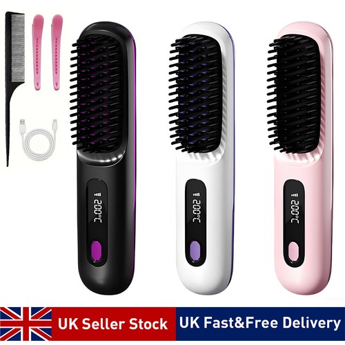 Ceramic heated electric comb - heated,