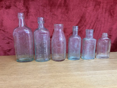 Vintage glass bottles green - vintage,