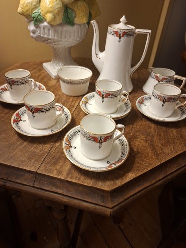 Art deco coffee set - art,