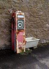 Photo Petrol Pump - An old