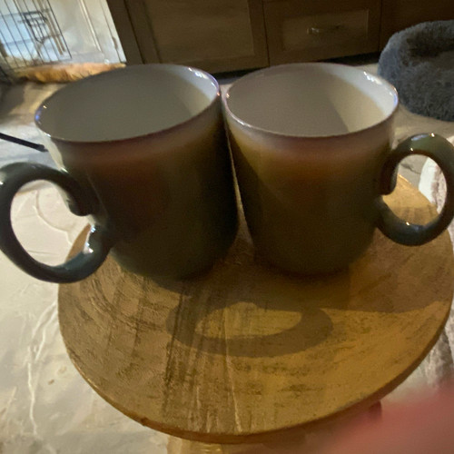 Denby green glossy stoneware - glossy,