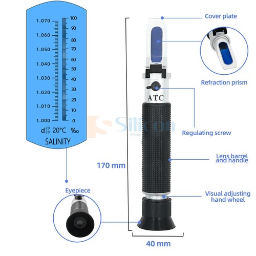 Salinity refractometer salt - salinity,