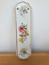 Vintage ceramic floral door - floral,