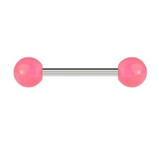 1.6mm 16mm Pink Tongue Bar